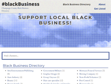Tablet Screenshot of ccblackbusiness.com